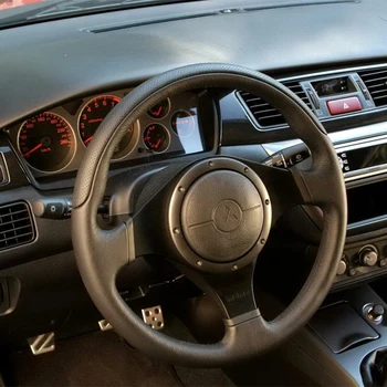 JE AUTO Pletení na volantu kryt pro Mitsubishi Lancer Evolution 9 EVO 9 auto Příslušenství ruční šití car styling