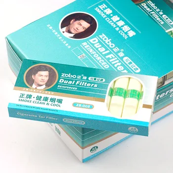 Jednorázové dvojitý filtr držák na cigarety ZB-002 10 balení na jedno použití držák na cigarety