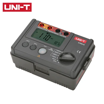 JEDNOTKA UT501A izolační odpor tester 2000 počítat LCD displej indikátor přetížení podsvícení měření napětí AC