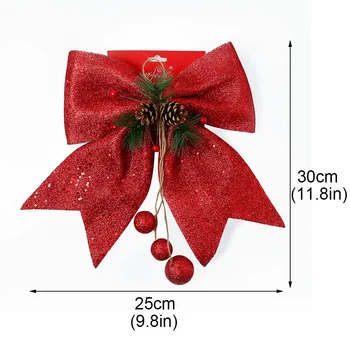 Jemné Bowknot Vánoční Dárek Luky S Rolničkami Luky DIY Řemeslo Vánoční Strom Dekorace Vánoční motýlek