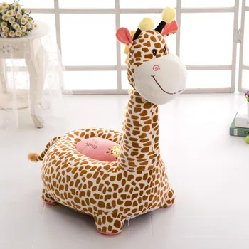 (Jen Kryt) Kreslené Děti Sedadla Pohovka Pohodlné PP Bavlna Zvířat Žirafa Malý Velký Velikost Dětská Přenosná Židle, Dárky pro Děti