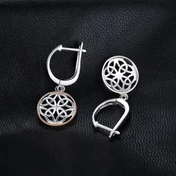 JewelryPalace Keltský Uzel Houpat Náušnice 925 Sterling Silver Náušnice Pro Ženy, Korean Módní Náušnice Šperky 2021