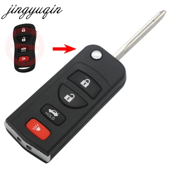 Jingyuqin 10ks Auto Dálkové Klíč Shell Fob Pro INFINITI G35 I35 350Z Nissan Sentra Altima Maxima Xterra Hranice TITAN