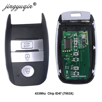 Jingyuqin 5ks/lot Auto Smart Remote Key fit pro KIA K4 po roce 2016 Rok ID47 Čip 433Mhz