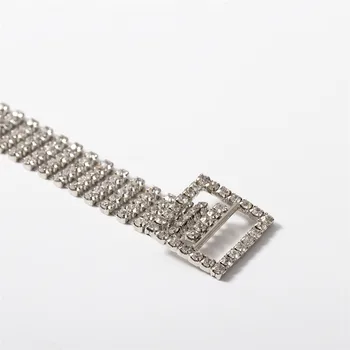 Jiskřivý Drahokamu Pás Design náhrdelník Náhrdelník&Náramek pro Ženy Crystal Spony Obojek Náhrdelník noční Klub Party Šperky Dárek