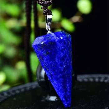 JoursNeige Lapis Lazuli Přírodní Kámen Přívěsky Ducha Kyvadlo Přívěsek Náhrdelník Bezpečný Štěstí Pro Ženy, Muže Módní Šperky