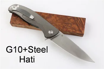 JUFULE shirgov F95 hati 95 Flipper ložisko skládací D2 blade G10 Ocel rukojeť venkovní tábor lov kapsy EDC nástroj nůž