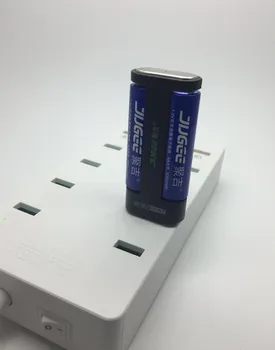 Jugee 2 sloty USB nabíječka pouze pro Jugee 1,5 v AA lithiové dobíjecí baterie