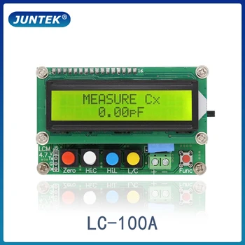 JUNTEK LC-100A Digitální LCD displej Kapacita Indukčnost Metr LC Metr 1pF-100mF 1uH-100H