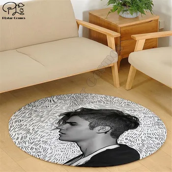 Justin Bieber vzor koberce Náměstí Protiprokluzový systém Plocha Podlahová Rohož 3D Koberec Non-slip Mat Jídelna, Obývací Pokoj, Ložnici Koberec Soft