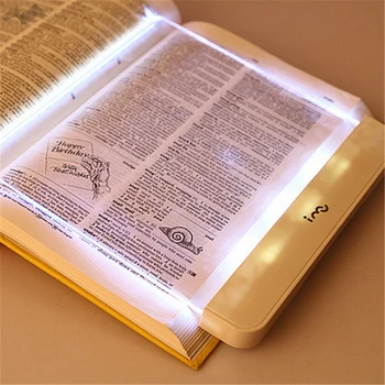 JW_Creative Novinka Kouzelná Noční Vidění Světla LED Čtení Knihy Ploché Panel Lampa na Čtení Talíř Oko Chránit Kniha Světlo Přenosné