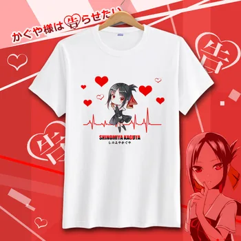 Kaguya-sama: Láska Je Válka Letní tričko Kaguya-sama wa Kokurasetai Shinomiya Kaguya Cosplay Krátký Rukáv Trička Anime Topy Tričko