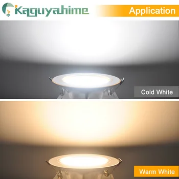 Kaguyahime 10pcs LED Downlight 3W 5W 10W 15W Bodové Světlo Vysoké Světlé Kolo Zapuštěné Stropní Downlight 220V Led Panel, Světlo focos
