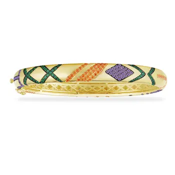 Kakany Nové Módní Vysoce kvalitní 1:1, Žluté a Stříbrné Multi-barva Tribal Náramek, s Křížový Dámy Luxusní Monako Šperky