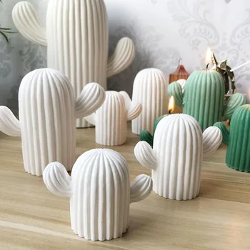 Kaktus betonové dekorativní Sádrové formy kaktus formy silikonové svíčka formy kaktus