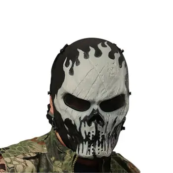 Kamufláž Lovecké Doplňky celoobličejové Masky Duchů Taktické Venkovní Vojenské CS Wargame Paintball, Airsoft Lebka Masky