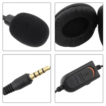 Kebidu 1,9 m kabelem Počítač Herní Sluchátka S MIKROFONEM helmice, audio Mute přepínač Šumu Headset pro PS4 Sony PlayStation