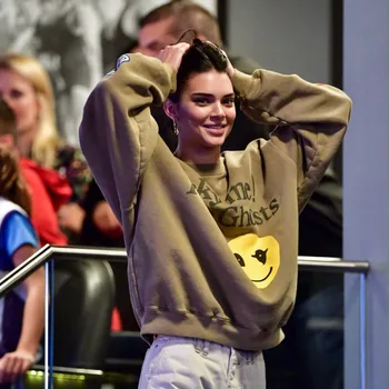 Kendall Jenner Oblečení Mikina Vidím Duchy Hip Hop Svetr Mikiny Kardashian Streetwaear Ženy Graffiti Plamen Mikiny
