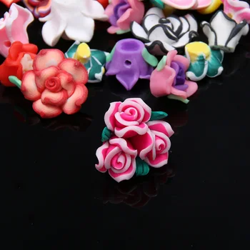 Keramika, květiny, míchání Barev Velké DIY pro výrobu náhrdelníků a náramků 100 / pack 10-20mm