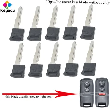 KEYECU 10PCS/Lot Smart Remote-li Vložit Nouzové Uncut Klíče od Auta Blade - FOB pro Suzuki Grand Vitara 2006-2012 XL-7 ROK 2009 Swift SX4