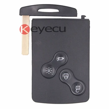 KEYECU Smart Klíč 4 Tlačítko 433MHz S PCF7941 Čip Semi-inteligentní pro Renault Megana III 2009-