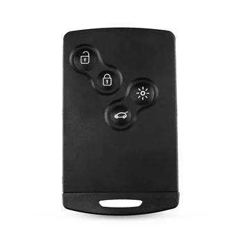 KEYYOU 10/30/50x 4 BT Pro Renault Laguna, Koleos Dálkové Smart Karty Klíčové Pouzdro Fob Smart Card Key Shell-li Vložit Malé Nesestříhaný Klíč Blade