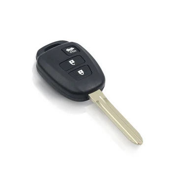 KEYYOU 10ks Dálkové Klíč Shell Fob TOY43 kotouč Pro Toyota CAMRY 2012 2013 Corolla 2/3/4 Tlačítka Auto Klíč Případě