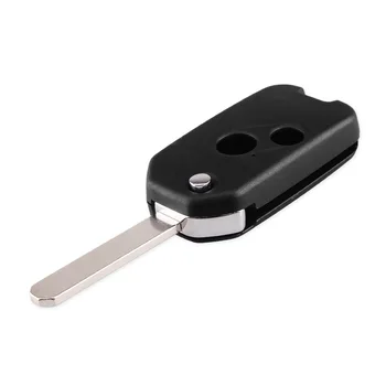 KEYYOU 10x 2 Tlačítka Upravené Flip Skládací Vzdálené Klíče od Auta Shell Případě Fob Pro Accord, CRV Pro Honda Odyssey
