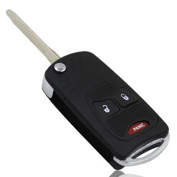 KEYYOU 3 2+1 Tlačítka Pad Flip Klíč Shell Vhodné Pro Chrysler Jeep Dodge Ram 1500 Ráže Nitro Ram 2500, Ram 3500 Klíč Pouzdro