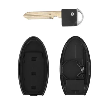 KEYYOU Inteligentní Vzdálené Klíč Shell Pouzdro 2 3 4 Tlačítka Pro Nissan Rogue Teana Sentra Versa Fob Auto Klíč Kryt dálkového ovládání Vstupu S Blade