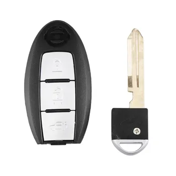 KEYYOU Inteligentní Vzdálené Klíč Shell Pouzdro 2 3 4 Tlačítka Pro Nissan Rogue Teana Sentra Versa Fob Auto Klíč Kryt dálkového ovládání Vstupu S Blade