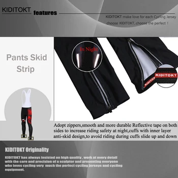 KIDITOKT Zimní Tepelné Rouno Cyklistické Kalhoty Pro 3D Gel Polstrované Nárazuvzdorný MTB Cyklistické Kalhoty Pro Muže