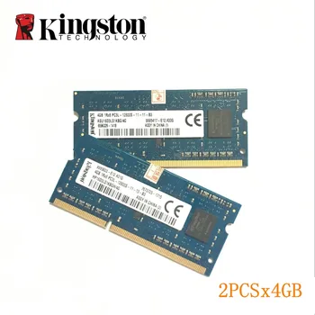 Kingston 8GB (2pcsX4GB) 1600MHz DDR3 PC3L Notebooku Paměť 4G 1600 MHZ Notebook Modul SODIMM RAM