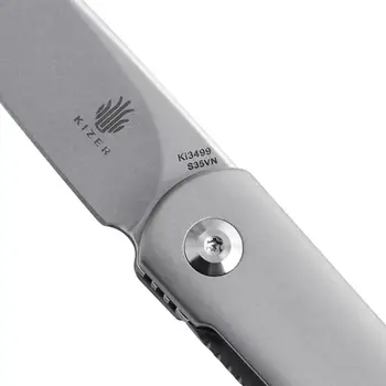 Kizer Kapesní Nůž Ki3499 Feist Skládací Nůž Mini EDC S35VN Blade Taktický Titanium Rukojeť Vysoce Kvalitní Ruční Nástroj