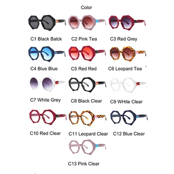 Klasické Módní Velký Rám, Kulaté sluneční Brýle 2020 Muže Luxusní Značky Návrhář Ženy, Sluneční Brýle Vintage Polygon Nepravidelné Brýle