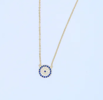 Klasické šperky design cz disco kulatý přívěsek 925 sterling silver micro vydláždit cz stříbro elegantní tenký řetěz náhrdelník