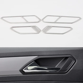 Kliky dveří Mísy Rám Čalounění Kryt Nálepka Pro Volkswagen VW Tiguan MK2 2017 2018 2019 2020 Accssories Interiérové Lišty Styling