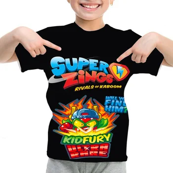 Kluci Sunmmer T-košile, Super Lavera 3D T-Shirt Baby Boy mikiny a trička Dětské Girls Casual T Shirt Superzings Děti Bavlněné Krátké Rukávy