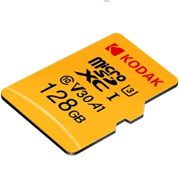 KODAK U3 A1 Micro SD TF Flash Card vysokorychlostní 64GB/128GB Micro SD Paměťové Karty pro Video a Mobilní Skladování