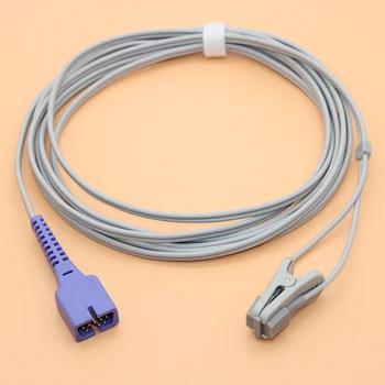 Kompatibilní s Nellcor DS100A s Oximax Tech senzor Spo2 kabel pro dospělé/děti/dítě/Novorozence/veterinární,DB9 kabel Sondy.