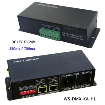 Konstantní proud High-power dc 5v-36V 350ma/700ma 12 kanálový led dimmer DMX512 dekodér regulátor pro led lampy led světlo
