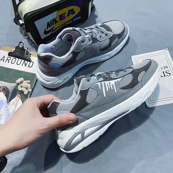 Korean verze módní sportovní ležérní boty 2021 jaro a podzim nová móda all-zápas outdoorové pánské boty na platformě