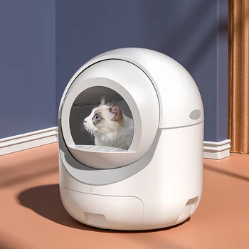 Kočičí samočistící, Automatické bedničky Toaleta Výplň Pískoviště pro Kočky XL