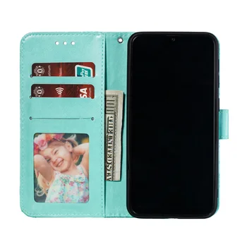 Kožená Peněženka Pouzdro pro Xiaomi Redmi Note 7 6 8 Pro 8T 7A 8A JÍT K20 Flip Telefon Krajka Květ Případě Mi A3 9T Pro A2 Lite 8 9 Fundas