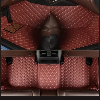 Kožené Vlastní auto podlahové rohože pro bmw X1 E84 F48 X2 F39 X3 E83 X3 F25 G01 F97 X4 F26 G02 F98 X5 F15, E70 X6 X7 koberec