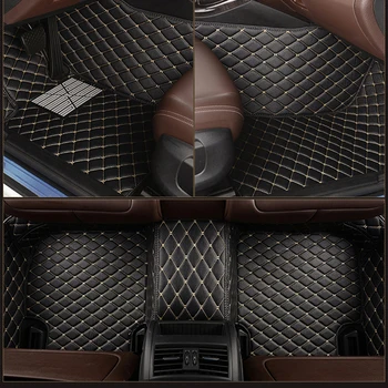 Kožené Vlastní auto podlahové rohože pro bmw X1 E84 F48 X2 F39 X3 E83 X3 F25 G01 F97 X4 F26 G02 F98 X5 F15, E70 X6 X7 koberec