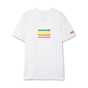 Kpop MAMAMOO Album Košile Hip Hop Ležérní Volné Šaty Tričko T Shirt Krátký Rukáv Topy T-shirt DX684