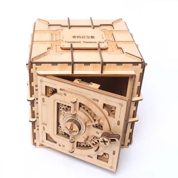 Kreativní Dárek Heslo Box DIY Dřevěná Mechanická Převodovka Model Shromáždění Puzzle Hračka Překvapení Dárek Sběratelskou Hračka