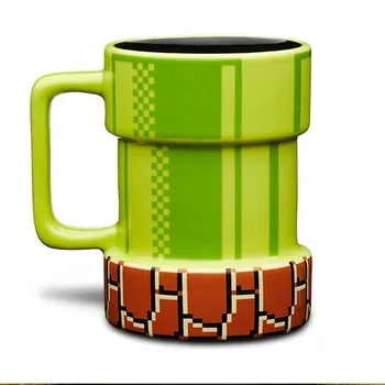 Kreativní Hrnek Potrubí Kreslené Otvory Pixel Hrnek kávové šálky