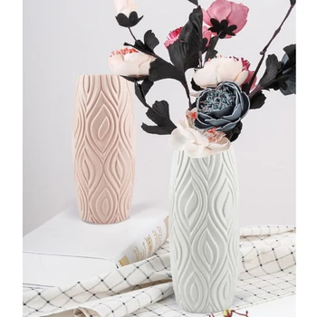 Kreativní Květinové Vázy Imitace Keramické Proti pádu Vázy Svatební Obývací Pokoj Domácí Dekoraci, Aranžování Květin